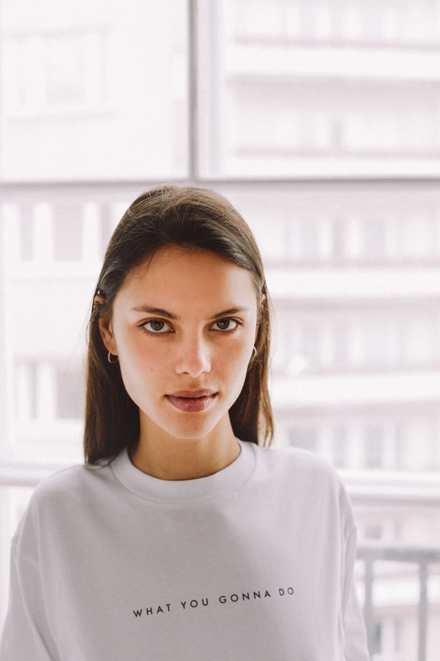 Longsleeve / what you gonna do / white - obrazek 3