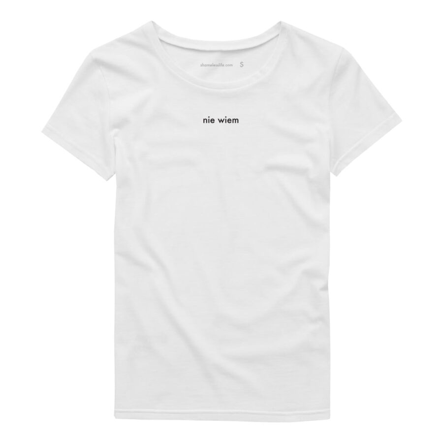 T-shirt slim-fit / nie wiem / white - obrazek 5