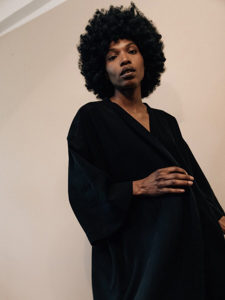 kimono dress SAKURA black - obrazek 4